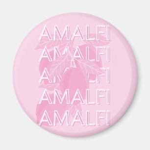 Amalfiküste, Italien, Reisekunst, Preppy, Pink Magnet