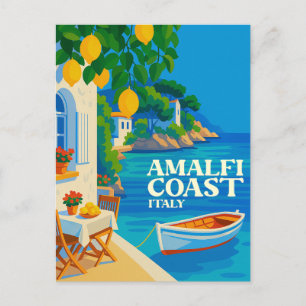 Amalfiküste Italien Zitronenbaum Vintage Reise Postkarte