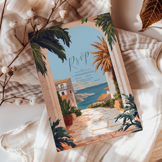 Amalfiküste | mediterrane Hochzeiten RSVP Karte (Von Creator hochgeladen)
