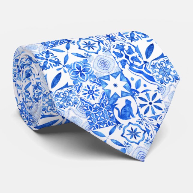 Amalfiküste | Mediterrane Lemon Hochzeit Krawatte (Gerollt)