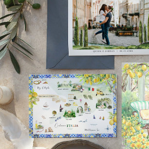 Amalfiküste   Mittelmeer - Fahrplan Einladung