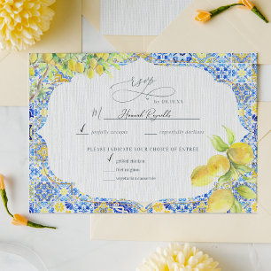 Amalfiküste Mittelmeer Lemon Tiles UAWG RSVP Karte