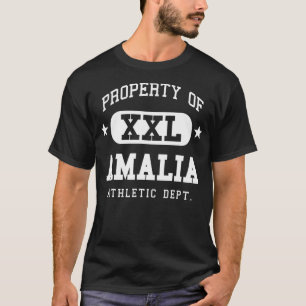 Amalia Athletik Name Familie Vintage Retro Sport F T-Shirt