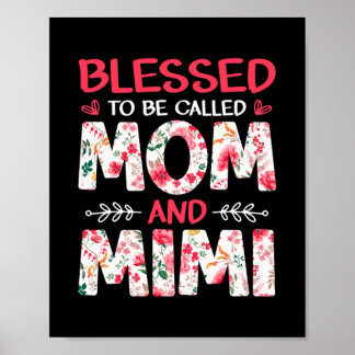 Amammen gesegnet, als Mama und Mimi bezeichnet zu Poster
