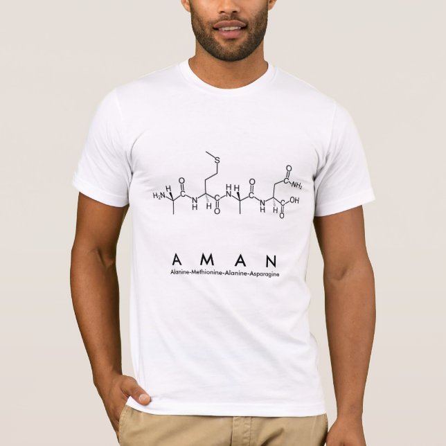 Aman Peptid Name Shirt M (Vorderseite)