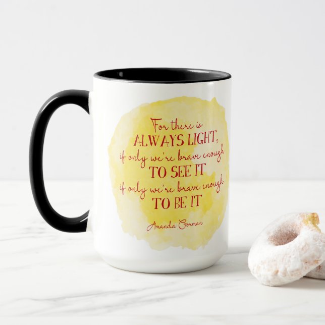 Amanda Gorman Quote Tasse (Mit Donut)