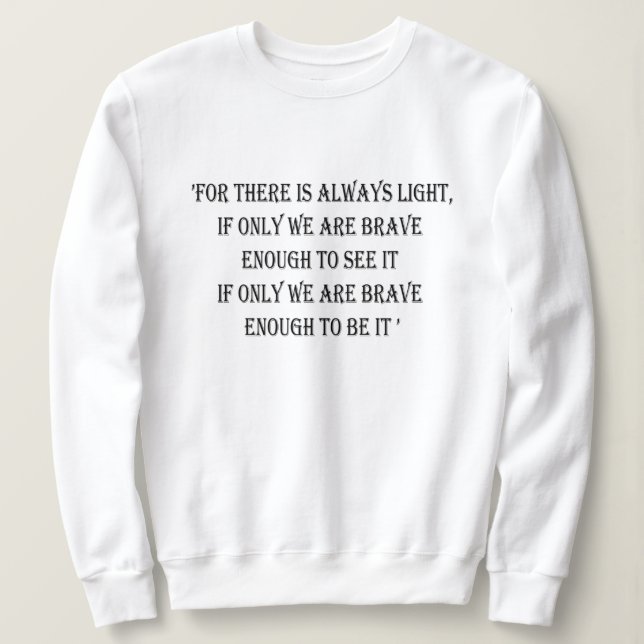 Amanda Gorman "The Hill We Climb" Illustriert Sweatshirt (Design vorne)
