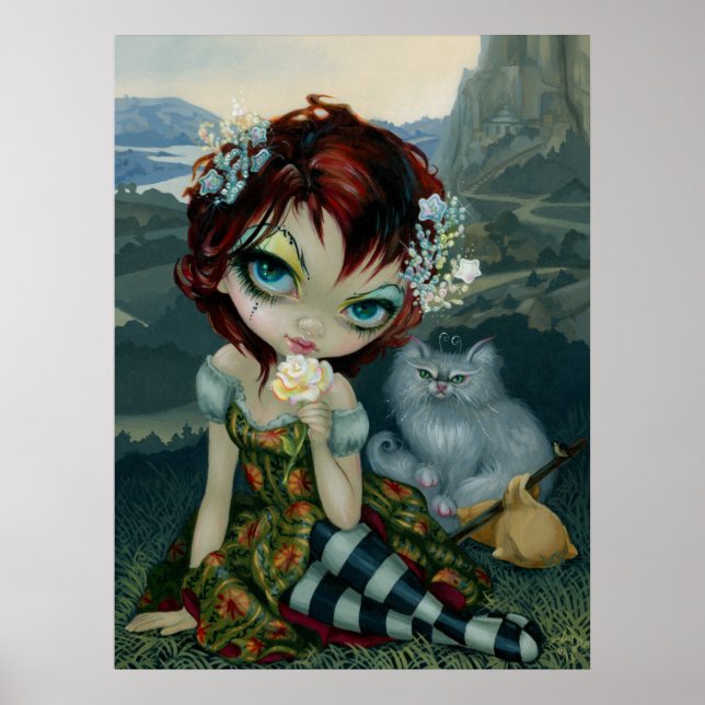 Amanda Palmer Tarot : Die dumme ART PRINT Feenkatz Poster (Vorne)