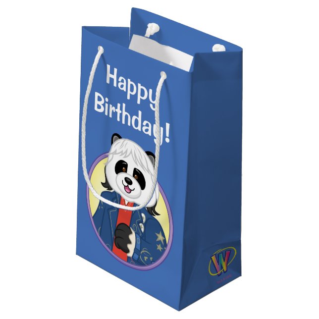 Amanda-Panda Kleine Geschenktüte (Rückseite Schrägansicht)