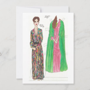 Amanda Paper Doll Karte