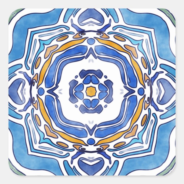 Amanda Quadratischer Aufkleber (Vorderseite)