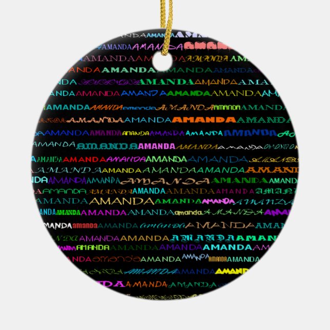 Amanda Text Design I Ornament (Vorne)