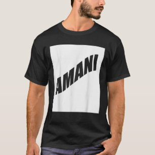 Amani Family Wiedersehen Nachname Team Funny Custo T-Shirt