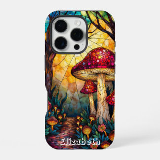 Amanita Muscaria Bleiglaswald iPhone 16 Pro Hülle