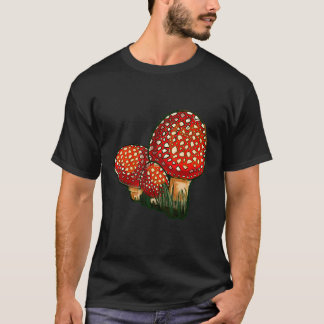 Amanita Muscaria Drei Süssen grün T-Shirt