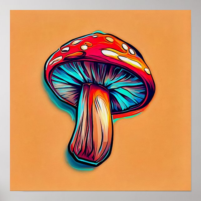 Amanita Muscaria Mushroom Poster (Vorne)