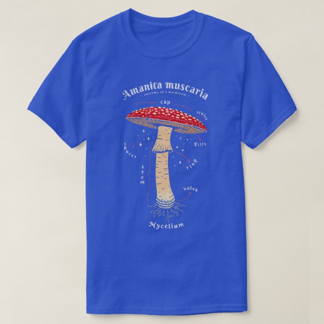 Amanita muscaria Pilzensdefinition Kunst  T-Shirt (Design vorne)