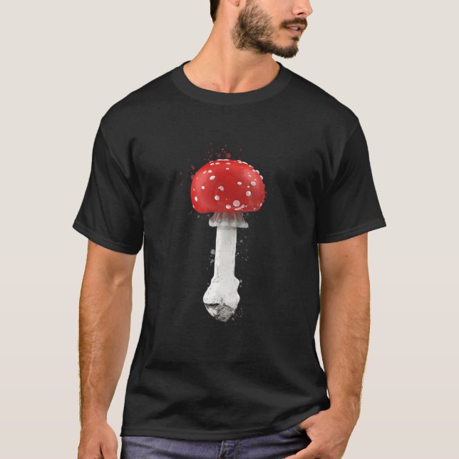 Amanita Muscaria Psychedelic Mushroom T-Shirt (Vorderseite)