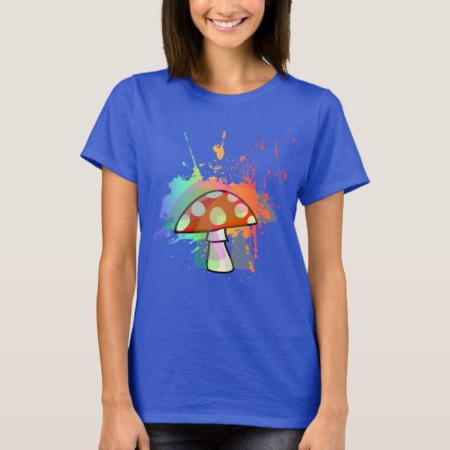 Amanita Muscaria Psychedelic Mushroom T - Shirt (Vorderseite)