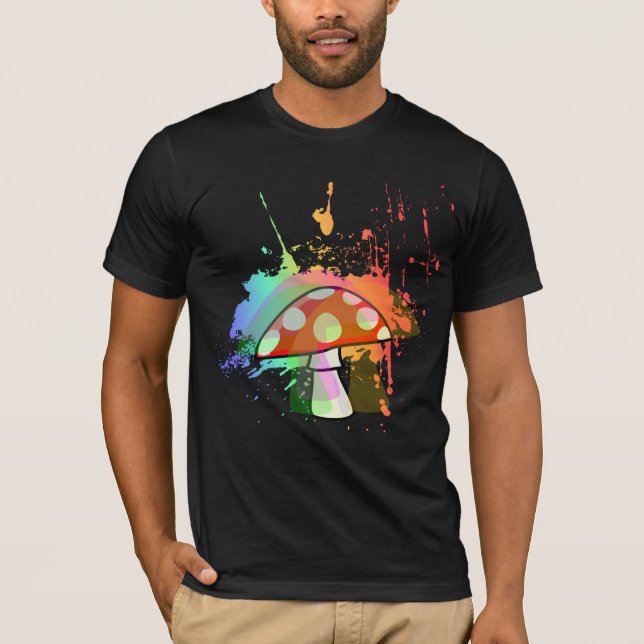 Amanita Muscaria Psychedelic Mushroom T-Shirt (Vorderseite)