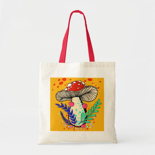 Amanita Mushroom Tote Bag Tragetasche (Vorne)