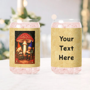 Amanita Mushroom und Gnomes Dosenglas