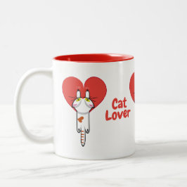 Amantes de los gatitos zweifarbige tasse