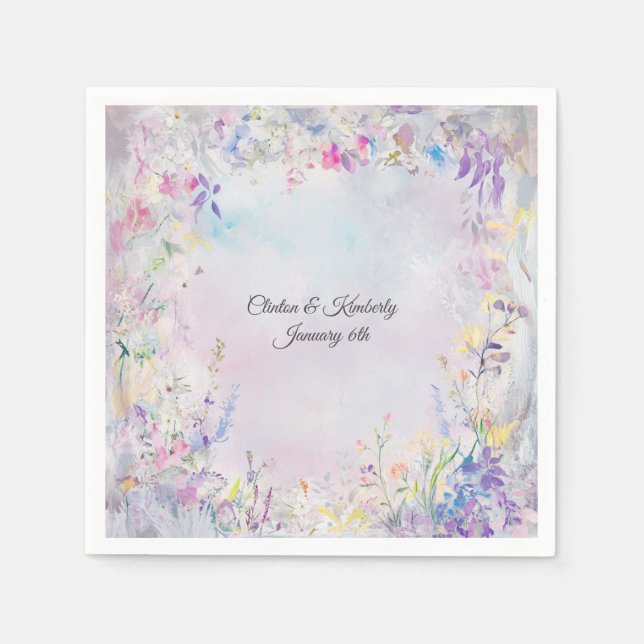 Amara Customizable Paper Napkins Serviette (Vorderseite)