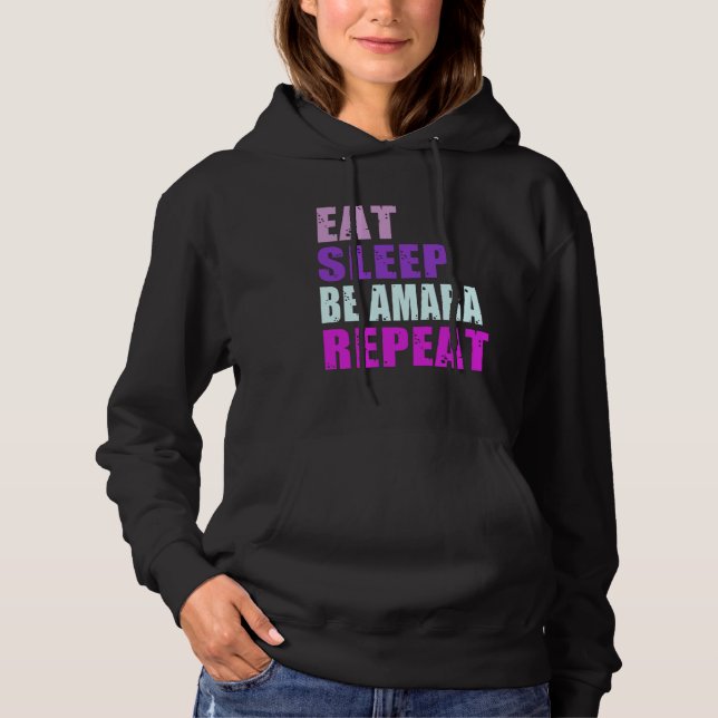 Amara Essen Schlaf Sei Wiederholung Amara Hoodie (Vorderseite)