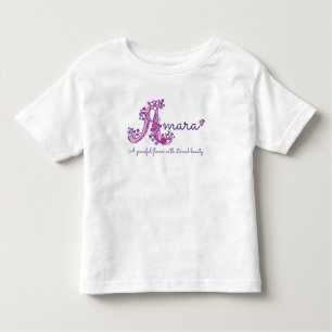 Amara Girls name & Bedeutung Ein monogramm Shirt