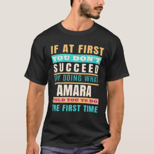 AMARA Personalisierter Name AMARA Vorname T-Shirt