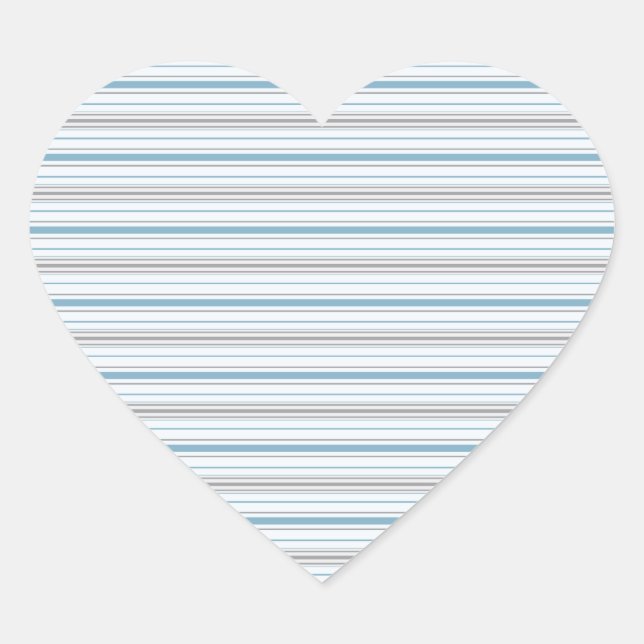 Amara Stripe Cornflower Heart Sticker (Vorderseite)