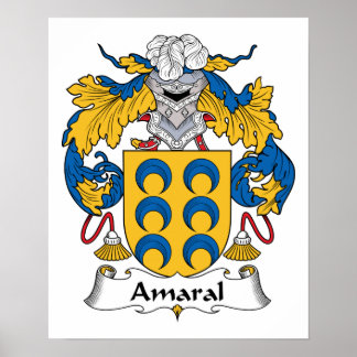 Amaral-Familienwappen Poster