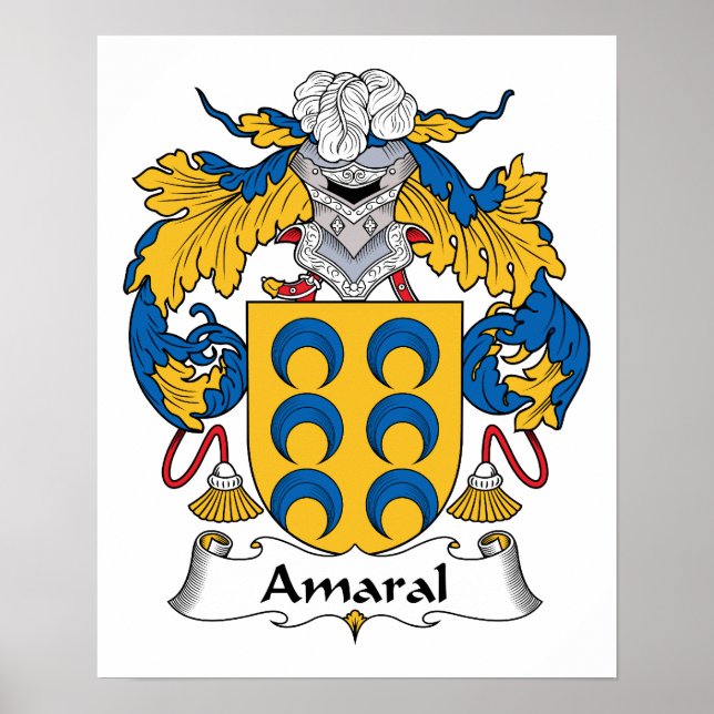 Amaral-Familienwappen Poster (Vorne)