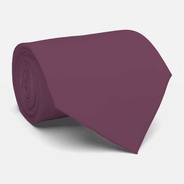 Amaranth-Einfarbig Krawatte (Gerollt)