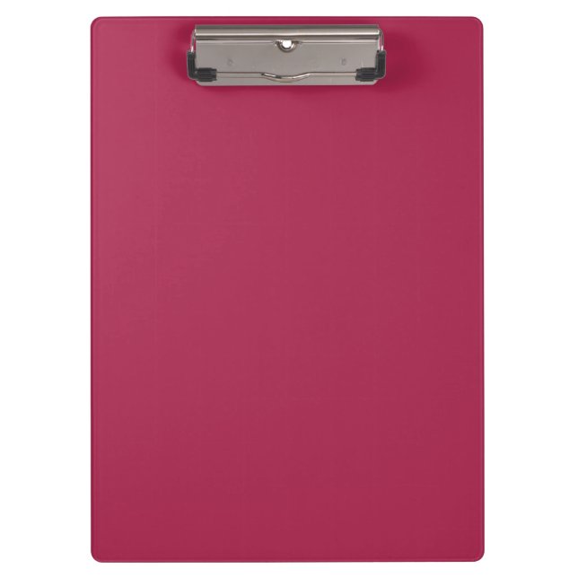 Amaranth Lila (Vollfarbe) Klemmbrett (Vorderseite)