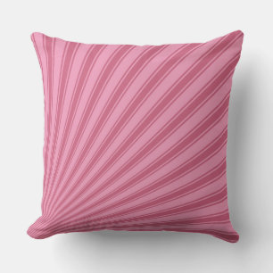 Amaranth rosa Farbstreifen Funky Muster Kissen