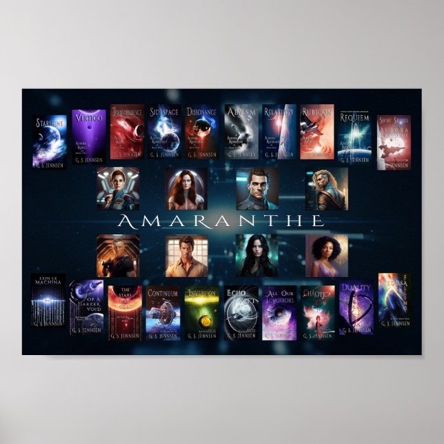Amaranthe-Banner - 1ft x 8mm Poster (Vorne)