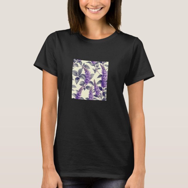 Amaranthus Blume Muster Graphic T-Shirt (Vorderseite)