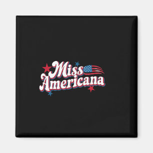 Amare Box Amerika 4. Juli Miss Americana Retro Magnet