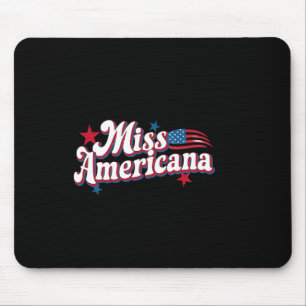 Amare Box Amerika 4. Juli Miss Americana Retro Mousepad