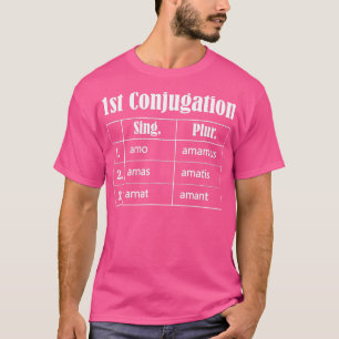 Amare Conjugation Latin eacher Latin Language T-Shirt