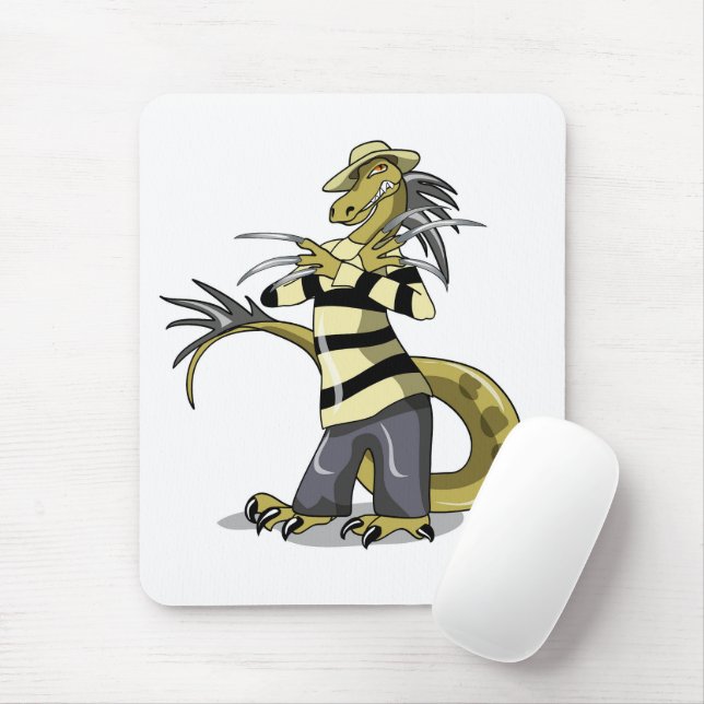 Amargasaurus wird als Freddy Krüeger verdrängt. Mousepad (Mit Mouse)