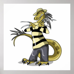 Amargasaurus wird als Freddy Krüeger verdrängt. Poster