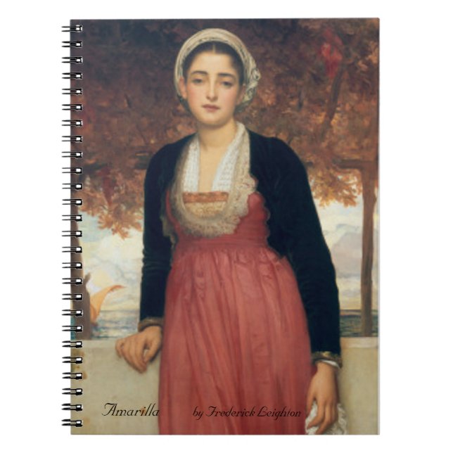 Amarilla von Frederick Leighton Notebook Notizblock (Vorderseite)