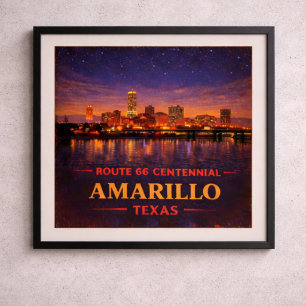 Amarillo Texas Centennialfeier Poster