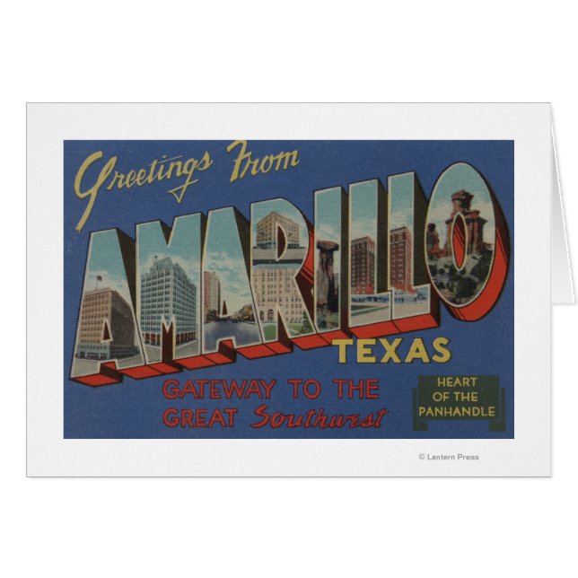 Amarillo, Texas (Herz des Panhandles) (Vorderseite (Horizontal))