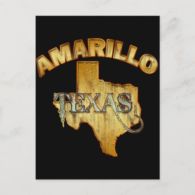 AMARILLO, TEXAS POSTKARTE (Vorderseite)