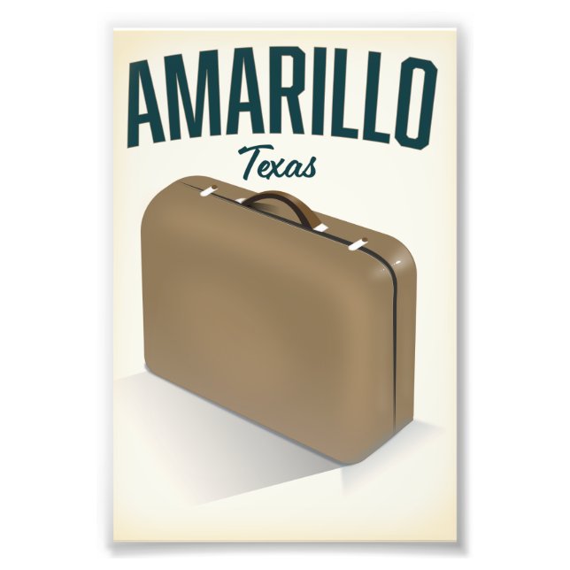 Amarillo texas Reiseplakat Fotodruck (Vorne)