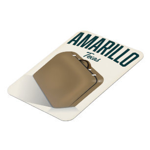 Amarillo texas Reiseplakat Magnet
